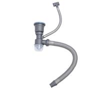 OEBUAFI Kit Ajustable de Tubo de Drenaje de Fregadero Flexible, Montaje Ampliable de Gran Capacidad, Diseño sin Fugas para Drenaje de Residuos de Cocina