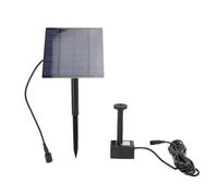 OEBUAFI Kit de Bomba de Agua Solar, Material ABS de Alta Resistencia con Potente Flujo de Agua a Presión, para Bebederos de Pájaros, Jardines, Patios Traseros, Piscinas y peceras.