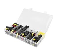 OEBUAFI Kit de Enchufe Conector de Cable a Prueba de Agua, Surtido Completo para Conexiones Eléctricas de Automóvil, 192 Piezas con Terminales Macho Hembra Duraderos