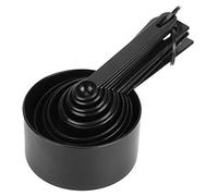 OEBUAFI Kit de Taza Medidora de Plástico de Calidad Alimentaria con Escala, Adecuado para Tiendas de Postres, Juego de 10 Uds.