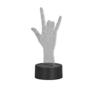 OEBUAFI Lenguaje de Señas 3D Te Amo Luz Nocturna Control Táctil Lámpara de Noche LED que Cambia de 7 Colores con USB o Batería para Regalo de Cumpleaños del Dormitorio de los Niños
