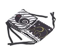 OEBUAFI Libro de Tela para Bebés, Libro de Contraste en Blanco y Negro de Doble Cara de 12 Páginas para Educación Temprana con Dispositivo de Sonido Bibi (Animales Marinos y Animales Salvajes