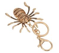 OEBUAFI Llavero de Araña Llavero de Araña de Diamante de Coche de Aleación de Zinc con Diamantes de Imitación Checos para Mujeres Niñas Bolsa de Regalo Accesorios para (GOLD)