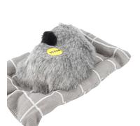 OEBUAFI Make Sound Juguete para Perro Durmiendo, Cachorro de Peluche de Simulación con Cojín para Regalos de Niños, Decoración de Oficina en el Coche, 7,1 X 5,3 Pulgadas (Fornida)