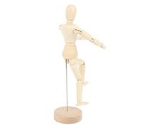 OEBUAFI Maniquí de Madera de 20 Cm para Dibujo de Proporciones Corporales, Figura Articulada con 14 Juntas Rotativas, Formas Variadas para Artistas y Niños