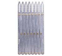 OEBUAFI Medidor de Costura de Aluminio, Herramienta de Medida Multifuncional de Longitud Ajustable para Costura a Mano de Bricolaje, con Diseño Resistente Antioxidante para Accesorios