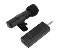 OEBUAFI Micrófono de Solapa Lavalier Inalámbrico de Emparejamiento Automático con Batería de Gran Capacidad, 8 Horas de Resistencia para Entrevista de Programa, Batería de Litio