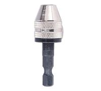 OEBUAFI Mini Destornillador de Impacto, Mandril de Vástago Hexagonal, Convertidor sin Llave, Abrazadera de Tres Mandíbulas Extraíble, Portátil, Acero con Alto Contenido de Carbono para Entusiastas