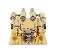 OEBUAFI Mini Kit de Motor Stirling con Estructura Compacta y Textura de Alta Gama para Material Didáctico y Regalo de Física Modelo de Motor Stirling Modelo de de