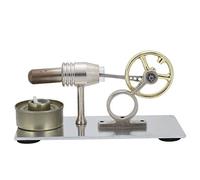 OEBUAFI Modelo de Motor Stirling Motor de Aire Caliente de Combustión Externa Experimento Científico Juguete Educativo con Conversión de Energía Térmica para Aprendizaje de Física