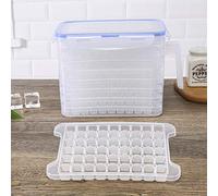 OEBUAFI Molde de Hielo de 432 Cavidades con Tapa Apilable, Mini Máquina de Hielo sin BPA para Congelador Refrigerador, Caja de (Colores variados)