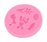 OEBUAFI Molde de Silicona de Pascua, Herramientas Flexibles para Hornear de Grado Alimenticio con Horno Microondas, Apto para Lavavajillas para Chocolates, Dulces, Gelatinas y Fondant
