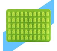 OEBUAFI Molde de Silicona para Dulces con 50 Cavidades para Ositos de Goma y Chocolate, Bandeja Antiadherente Duradera