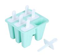 OEBUAFI Moldes para Helado, Fabricantes de Paletas de Silicona para Golosinas de Bricolaje con Jugo, Yogur, Fruta, Reutilizables, Aptos para Alimentos, Flexibles, para Niños, Adultos, (6 palos)