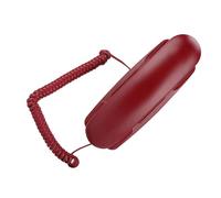 OEBUAFI Montaje en Escritorio/Pared Sin Identificador de Llamadas Función de Silencio de Flash del Teléfono Rellamada Al último Número, Teléfono Familiar de Hotel Simple, Comercial Que Ahorra