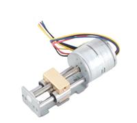 OEBUAFI Motor Paso a Paso NEMA09/20 en Miniatura con Caja de Cambios de Metal para un Movimiento Diagonal Preciso para un Control Deslizante Pequeño