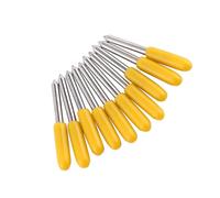 OEBUAFI OEBUAFI Cuchillo Cortador de Trazador Hoja de Vinilo de Alta Dureza 10 Piezas para Medios Adhesivos de Color Corte de Vinilo Estándar para Trazadores de Corte Material de Carburo