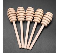 OEBUAFI Palitos de Madera para Miel, Paquete de 24, para Sirope Mermelada | Madera Natural, Seguro de Grado Alimentario, 4 Opciones de Tamaño 8 a 16 Cm, Ideal para Miel Jarabe de Arce Chocolate,