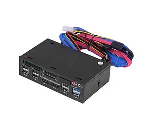 OEBUAFI Panel Frontal de Panel Multimedia Todo en de 5,25" USB3.0/2.0 HUB ESATA Lector de Tarjetas de para Jugadores y Creadores de Contenido