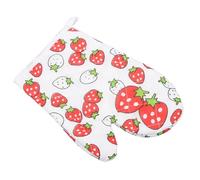 OEBUAFI para Horno, Material de Poliéster y Algodón, Aislantes del Calor, Antiescaldaduras con Patrón Impreso y Diseño de Cordón, para Horno Microondas, Cocina