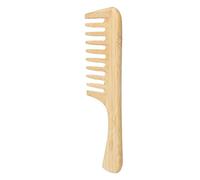 OEBUAFI Peine Desenredante de Dientes Grandes de bambú, Peine de Dientes Anchos con, Antiestático para champú para Cabello Rizado, para Todas las Longitudes de Cabello