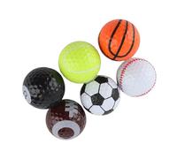 OEBUAFI Pelotas de Portátiles, Juego de Práctica Ligero para Uso en Competición, Pelotas de Regalo de Duraderas para Fanáticos de los Deportes, Juego de 6