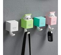 OEBUAFI Percheros Ganchos de Pared para Colgar en la Pared Ganchos Adhesivos para Gatos con Diseño de Gato P Boo para Colgar Abrigos, Sombreros, Bufandas, Toallas, Bolsas, Capacidad (PINK)