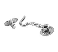 OEBUAFI Pestillo de Puerta de Acero Inoxidable de Alta Resistencia, Gancho de Acero Inoxidable 304 de Calidad Naval con Base Remachada para Gabinetes de Ventana de Yate y Barco