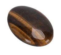 OEBUAFI Piedra de Palma de Cristal Piedra de Preocupación de Ansiedad de Confort 7,5 Cm Cristal Ovalado Pulido para Meditación Yoga con Acabado Liso (Ojo de tigre)