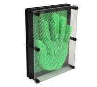 OEBUAFI Pin Board Handprint Toy 3D Pin Art Desarrollar la Coordinación Mano-Ojo para Niños Verde