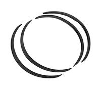 OEBUAFI Plástico Fuerte del Ajuste del Labio de la Ceja de la Rueda de para el Coche 28.4in Ideal para la Decoración (patrón de fibra de carbono)