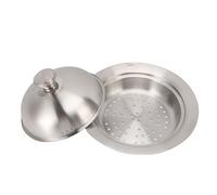 OEBUAFI Platillo Volante de Acero Inoxidable Inoxidable para Cocinar Al y Hornear de Forma Versátil en la Cocina 2 Unidades