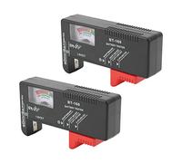 OEBUAFI Probador de Nivel de Batería de 2 Uds, Diseño de Puntero Compacto para AA AAA 9V y Pilas de Botón, Ideal para Uso Doméstico