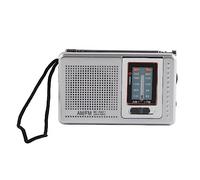 OEBUAFI Radios Portátiles de Bolsillo, Radios Pequeñas Am FM con Pilas, Mini Audio Gris Plateado para el Hogar, Senderismo, Ciclismo, Viajes