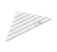 OEBUAFI Regla Triangular Transparente de Acrílico de 9,2 Pulgadas para | Material Acrílico Preciso, Escala Clara con Poco Error, Ligero para Fácil Portabilidad, Incluye Topes de Costura para Coser