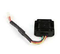 OEBUAFI Regulador Rectificador de 5 Pines, Construcción Metálica Resistente con Disipador de Calor, para Motocicleta, Scooter y Quad universales.