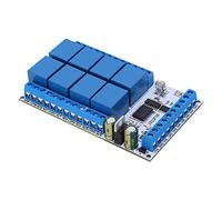 OEBUAFI Relé de Enclavamiento Infrarrojo de 8 Canales Fácil Operación Corriente de Espera Plástico 8MA/5V/1 Juego para de Control Remoto Residencial (12V)