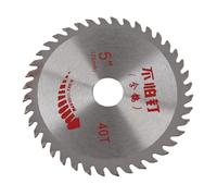 OEBUAFI Rueda de Discos de Corte Circular de Aleación Dura para Alambre de Madera, Incisión Plana y Suave, 125 Mm X 22,23 Mm X 40T