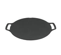 OEBUAFI Sartén para Barbacoa Coreana Antiadherente, Plancha Redonda de Doble, Cocina de Gas para Acampar Al Aire (36cm)
