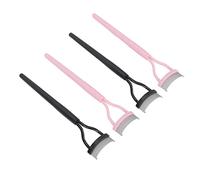 OEBUAFI Separador de Pestañas Rímel Portátil de Acero Inoxidable Definidor de Pestañas para Maquilladores Negro, Rosa 4 Piezas para una Aplicación Precisa y Fácil Limpieza