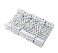 OEBUAFI Servilleteros de Malla de Diamante, Servilleteros de Plástico con Cinta Mágica para Decoración de Boda, Fiesta de Navidad, 5 Pulgadas (50 Uds.)