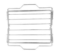 OEBUAFI Soporte de Pavo de Acero Ajustable, Rejilla para Asar con Marco Plegable Reforzado para Horno Parrilla, Calentamiento Uniforme y Limpieza Fácil (Parrilla para Asar)