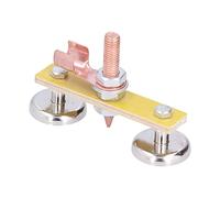OEBUAFI Soporte de Soldadura Magnético Abrazadera de Doble Imán Estable Adecuado para Proyectos de Soldadura Material de Cobre Diámetro del Disco de 1,4 Pulgadas 1 Unidad