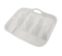 OEBUAFI Soporte de Taco de Silicona, Bandeja Reutilizable para Tortillas con Separador, para Servir Tacos, Nachos y Comida Mexicana (Caqui)