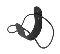 OEBUAFI Soporte para Manguera de Jardín de Acero Inoxidable, Gancho de Montaje en Pared Resistente para Cable de Extensión de Manguera de Agua, Cable de Soldadura, con Diseño Inoxidable (BLACK)