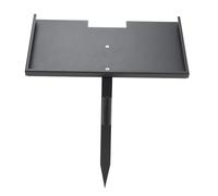 OEBUAFI Soporte para Marcador de Tumbas, Soporte para Piedra Conmemorativa, Estaca de Hierro para Piedras de 12x6x0,5 Pulgadas con Tubo Extraíble para Humanos y Mascotas, Cementerio Al