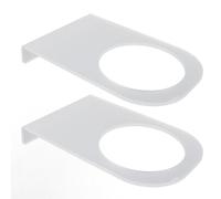 OEBUAFI Soporte Transparente de Exhibición de Baloncesto de Acrílico para Pared, Soporte para Balón de Voleibol Fútbol Americano Fútbol, 2 Unidades de Balón con Diseño de Montaje