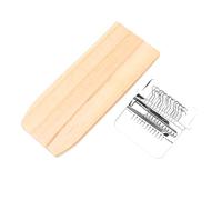OEBUAFI Speedweave Kit de Telar para Zurcir Mini Telar Pequeño con Ganchos de Acero Inoxidable y Tablero de Madera para Calcetines, Reparación de Ropa, Manualidades de Punto