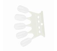 OEBUAFI Tabla de Colores de Uñas de 50 Piezas para Práctica de Manicura - Material Plástico Reutilizable - 4 Colores para Elegir entre Superficie Lisa para Amantes del Arte de Uñas en Casa (Color