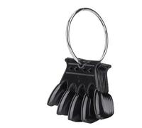 OEBUAFI Tabla de Colores de Uñas de 50 Piezas para Práctica de Manicura - Material Plástico Reutilizable - 4 Colores para Elegir entre Superficie Lisa para Amantes del Arte de Uñas en Casa (BLACK)